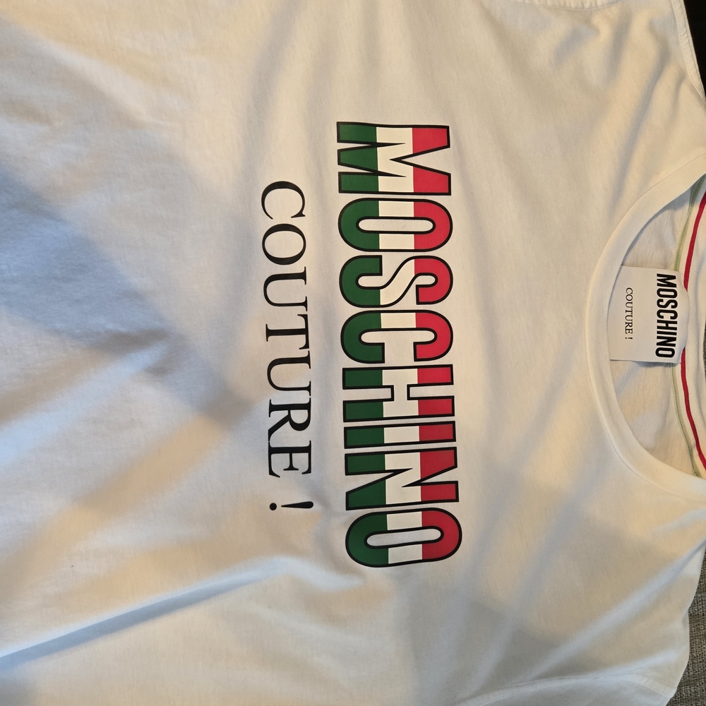 Moschino Couture Loga Multicolor Graphic Tee